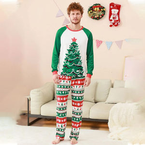 Conjunto <span class=keywords><strong>de</strong></span> Pijamas Navideños <span class=keywords><strong>para</strong></span> <span class=keywords><strong>Hombre</strong></span> al por Mayor, Cuello Redondo, Manga Larga, Estampado <span class=keywords><strong>de</strong></span> Flamencos, Palmeras, Árbol <span class=keywords><strong>de</strong></span> Navidad, Muñeco <span class=keywords><strong>de</strong></span> Nieve, <span class=keywords><strong>Dinosaurio</strong></span> - Product Image 3