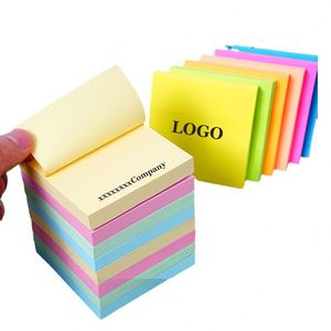 Promotional Gifts Recyclable Student Advertising <b>Sticky</b> <b>Note</b> Pads Colored Self-Adhesive Writing Memo Pads for Logo Printing - Product Image 1