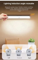 Lampu dalam ruangan, dioperasikan baterai dapat diisi ulang sensor gerak dapat diredupkan magnetik led di bawah kabinet bilah lampu dengan sensor gerakan