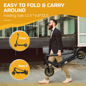 Trottinette électrique G30 36V 650W avec batterie au lithium, suspension avant étanche, contrôle par application, charge maximale 150 kg, aluminium, trottinette G30 10, E-scooter - Product Image 2