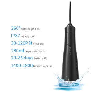 IPX7 impermeabile a getto d'acqua Cordless portatile da viaggio Doucher orale acqua calda Flosser OEM/ODM pulitore dentale irrigatore orale - Product Image 6