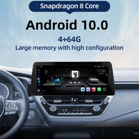 Autoradio GPS universel 12,3 pouces avec support de tableau de bord, lecteur vidéo, CarPlay, système Android 10 4+64G, panoramique 360° pour K5 2016-2019