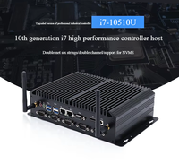 Nueva Computadora Industrial sin Ventilador, Mini PC Integrada Intel Core I5 con Doble LAN, Múltiples Puertos Seriales, SSD, Windows 10, Enchufe Estadounidense/Europeo