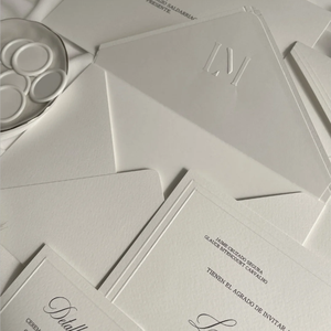 Biglietti da Visita Personalizzati in Carta Artistica Goffrata/Debossata con Stampa Digitale su Cartoncino <span class=keywords><strong>per</strong></span> <span class=keywords><strong>Inviti</strong></span> di Nozze e Biglietti di Ringraziamento - Product Image 4