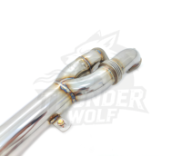 Pièces d'échappement haute performance pour voitures, échappement à flux libre, ajustement parfait pour G87 M2/G80 M3/G82 M4 S58 3.0T, tube intermédiaire OEM avec résonateur
