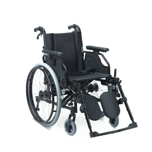 Forniture mediche pieghevoli in alluminio portatile sedia a rotelle manuale per disabili - Product Image 1
