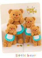 Boneka Beruang Mentega 30-50cm Multi Ukuran Super Lembut Isi Kapas PP Mainan Penghibur Unisex Hadiah Ulang Tahun Hari Valentine Liburan