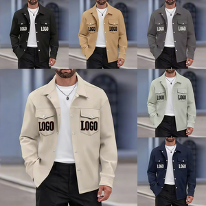 Giacca Bomber da Uomo Slim Fit con Doppia Tasca, Stampa a Cuore, Stile Streetwear <span class=keywords><strong>Trendy</strong></span>, Colletto a Risvolto, Collezione 2026 - Product Image 2