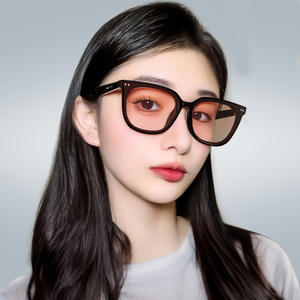 Gm Lunettes de soleil pour femmes, monture en plastique noir, verres polarisés UV400, type 3, pour visages plus grands - Product Image 4