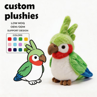Jouet en peluche réaliste multicolore personnalisé en forme de perroquet calico, animal en peluche, oiseau simulé