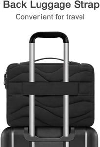 Quilted Side mở túi với xử lý & nhỏ Cáp dữ liệu trường hợp 360 bảo vệ máy tính xách tay tay áo Puffy Túi máy tính xách tay cho phụ nữ - Product Image 5