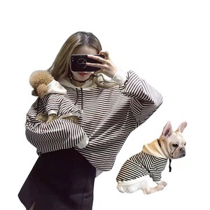 Sudadera con Capucha de <span class=keywords><strong>Bulldog</strong></span> Francés, Ropa para Perros Moderna y Elegante al por Mayor, Atuendo de Diseñador de Lujo para Perros y Humanos - Product Image 2