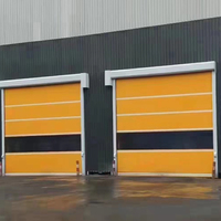 Portes à enroulement à grande vitesse à isolation rapide automatique à économie d'énergie avec brosse à double rangée Porte à enroulement rapide pour salle blanche