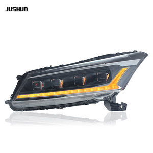 Ensemble de phares Jushun pour Honda Accord 8e génération 2008-2013, projecteur LED, feux de jour, clignotants séquentiels - Product Image 2