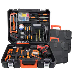 Juego de herramientas Joygood JG-076, taladro recargable con batería de litio, kit de reparación para el hogar y el automóvil con herramientas manuales y accesorios. - Product Image 1