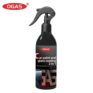 OGAS ผลิตภัณฑ์ตกแต่งรถยนต์ 300ml สีรถและกระจกเคลือบ 2 in 1 นาโนเคลือบบํารุงรักษาเคลือบกระจกขัดเงา