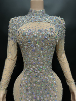 Novance Y2222-CA Meilleure Vente Produits 2023 Shinny Party Wear Sexy Rhinestone Lady Glitter Robe Tenue De Soirée Robe De Soirée