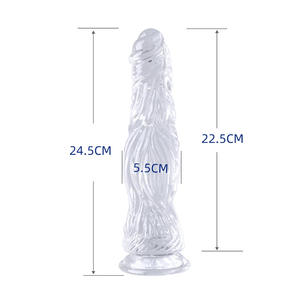 RTS大人のおもちゃパルス現実的なディルド透明な白いアリゲーター人工ディルドセックス女性ゲイ男性革新的な代替動物 - Product Image 2