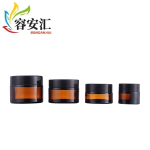 Kính mặt chai kem với vàng/bạc Mũ <span class=keywords><strong>cap</strong></span> với bàn chải niêm phong trong suốt xách tay chăm sóc da mỹ phẩm Rỗng Mẫu chai - Product Image 4