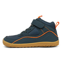 Chaussures légères de sport athlétique à sangle réglable pour filles et garçons, baskets minimalistes à semelle plate, chaussures larges à tige haute, chaussures pieds nus pour enfants