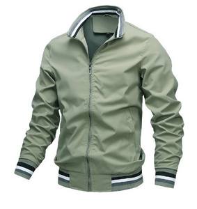 Chaqueta de abrigo larga para hombre al por mayor primavera y otoño cuello levantado Jogging tenis Casual deportes Golf de talla grande prendas de vestir exteriores - Product Image 4