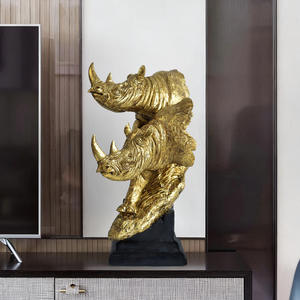 European Giraffe Head Epoxy <b>Resin</b> Artistic Sculpted Folk Art Figurine Home Living Room TV/Wine Cabinet Decoration High-end - Product Image 3