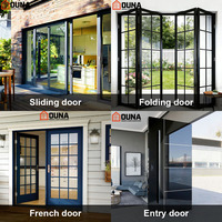 Ventanas Abatibles de Aluminio con Doble Acristalamiento Aislante y Aislamiento Acústico OUNA NFRC, Diseño de Ventana de Aluminio con Eficiencia Energética y Resistencia a Impactos