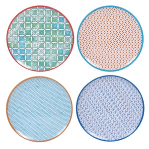 Assiette en mélamine de style nouveau petites assiettes à dîner pour une utilisation intérieure et extérieure, passe au lave-vaisselle, légère incassable, sans BPA - Product Image 2