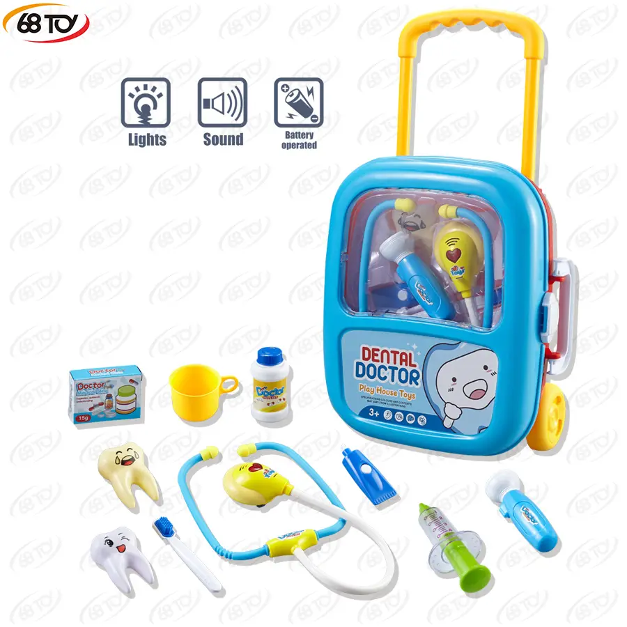 Children's simulation doctor clinic toys puzzle medical apparatus toys for boys and girls pretend play preschool gift