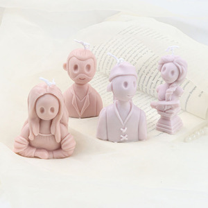 Nuove idee Cartoon Celebrity candela profumata stampo fai da te arte celebrità candela fatta a mano stampo in Silicone decorazione gesso ornamento può - Product Image 3