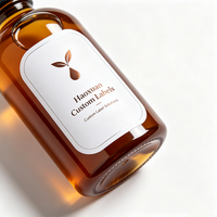 Etiquetas para Botellas de Concentrado de Té Haoxuan OEM, Película Mate de PET Blanca, Adhesivos Impresos con UV Localizado, Resistentes al Agua