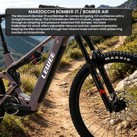 Vélo de montagne électrique en carbone 29 pouces, suspension intégrale, EMTB, moteur central, frein à disque hydraulique