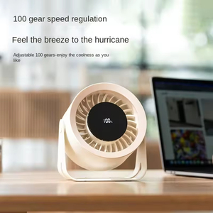 Nouveau ventilateur de bureau USB rafraîchissant pour l'été avec mini ventilateur numérique de table, ventilateur de camping extérieur tendance, OEM CE, logo personnalisé - Product Image 5