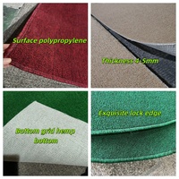Einfarbiger Schlingenflor-Teppichboden aus 100% Polypropylen, feuerbeständig, angenehmes Fußgefühl, geeignet für Bekleidungsgeschäfte, Tanzhallen und Veranstaltungsorte