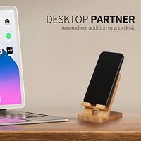 Support de téléphone portable multifonctionnel moderne en bambou, sur pied, sur mesure, pour salon