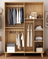 Ensemble de Meubles de Chambre Personnalisé pour Hôtel ou Maison, Grande Armoire en Bois Massif avec Coiffeuse