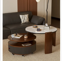 Ensemble table basse et meuble TV moderne, durable et mobile pour petits appartements