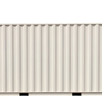 Maison conteneur rectangulaire mobile de luxe de 20 pieds de la marque DFC, design moderne et écologique, en acier coloré de 2,5 mm d'épaisseur, pour usage hôtelier