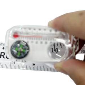 2024 portachiavi bussola magnetica termometro, Mini portachiavi bussola - Product Image 6