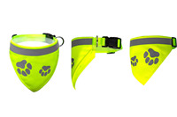Conception de LOGO personnalisé Bandana réfléchissant pour chien Bandana de sécurité pour animaux de compagnie pour la marche nocturne Accessoire pour animaux de compagnie