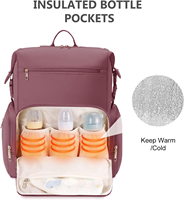 Großer, tragbarer, wasserdichter Neopren-Wickelrucksack im modischen Design für Damen mit Reißverschluss.