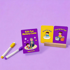 Cartes flash carrées en carton pour tout-petits, cartes d'apprentissage cognitif avec motifs alimentaires quotidiens, coffret de cartes flash pour l'éducation précoce des enfants - Product Image 2