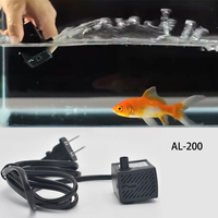 Pompe de drainage électrique 2,5W en plastique pour aquarium, 110V 60Hz, moteur de circulation d'eau submersible écologique pour petits aquariums