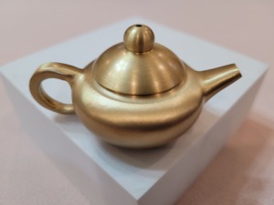 Petite <span class=keywords><strong>théière</strong></span> en cuivre, mini pot à poignée, petite décoration, ornement pour le salon, cadeau d'affaires - Product Image 6