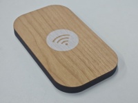 Haut de gamme en bois QR Code Menu NFC Sign Scan pour afficher le menu Table en bois QR Code NFC Menu Tag