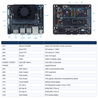 Kit de développement NVIDIA Jetson Orin NX Super 8GB/16GB ND-303 157 TOPS GPU Ampere avec OS Ubuntu pour l'IA à la périphérie, la robotique et la vision industrielle