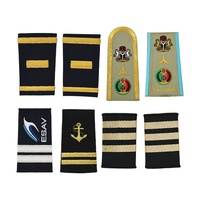 Écussons tissés personnalisés en polyester pour uniformes de personnel de sécurité, de train et de vol, étiquettes de lavage pour vêtements