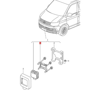 Soporte Base para Controlador de Control de Crucero Adaptativo Volkswagen 5G0998561 para Actualización Retrofit, Material de Nylon - Product Image 1