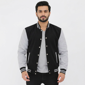 Blouson universitaire ajusté pour homme, personnalisable avec logo, le plus vendu, style baseball, pour le travail - Product Image 1