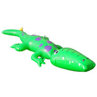 Arroseur gonflable de jardin de crocodile, jouet gonflable d'eau pour l'amusement extérieur d'été, jouet d'arrosage de pelouse pour des enfants
